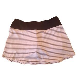 Bolle Womens Black White Stripe Tennis Skort Large
